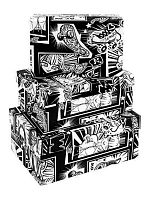 Коробка подар. 3в1 Миленд "Аниме комикс" прямоуг. ПП-4523 (23*16*9,5-19*12*6,5см)