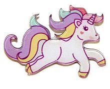 Значок "Единорог №5" 5см пластик. R-389 Кбр322