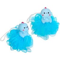 Мочалка-шар д/тела "Дино Лучик" 888-186 полипропилен.