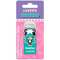Коррект. лента deVENTE 5мм* 6м "NicoNico:-)" 4062331 мятн.непрозр.корп.,фрон.апплик.,карт.блист.