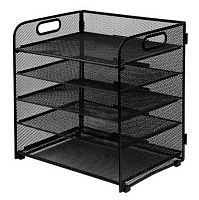 Лоток гориз.5-секц. Darvish DV-16225BK чёрный,металл