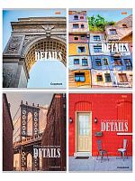 Тетрадь 36л. (клетка) Проф-Пресс Remix "Архитектура в деталях" 36-0395 мел.карт.,офс.№2