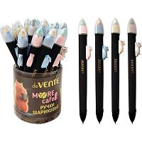 Ручка детск. авт. шар. deVENTE "MooreCafe" 5070511 синяя,0,7мм,с декор.эл.,асс.