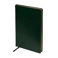 Ежедневник н/д А5 136л. BV кож.зам. "Megapolis Nebraska" 3-693/05 зелёный,золотой срез.,беж.бум.