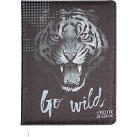Дневник 1-11кл. deVENTE тв.обл. "Wild Tiger" 2020606 антиванд.кож.зам.,поролон,бел.бум.