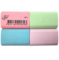 Ластик ЛУЧ "Л1" 34C 2262-08 пастел. 35*22*10мм асс.