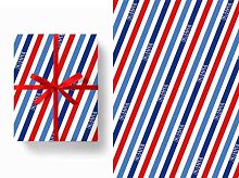 Бумага упак. 100*70см Микрос "Подарок" Ч43092 глянц.,80гр/м2 (5шт)