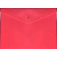 Папка-конверт на кнопке А4 deVENTE 3071410 н/пр красная 180мкм