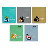 Тетрадь 12л. (линейка) ФЕНИКС "Герои с характером" 70904 выб.уф-лак,мел.карт.,асс.