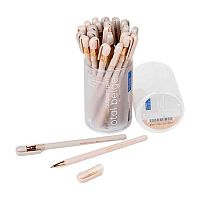 Ручка шар. BV FirstWrite "Бежевая" 20-0514 синяя,0,5мм,асс.