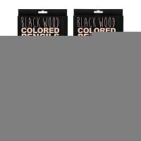 Карандаши пластик. 24цв. BV "BlackWoodColor" 30-0099 к/к ,асс.