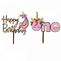 Топпер КОКОС "Единорог" 205533 пластик,асс.