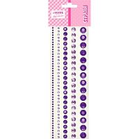 Стразы декор. самокл. deVENTE 8002563 аметистовые,акрил.,кругл.,5разм.,130шт