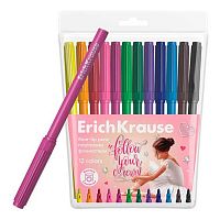 Фломастеры 12цв. EK "Pointes" 61810 футляр,е/подвес