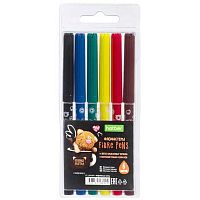 Фломастеры  6цв. ХАТ "Кофейные коты" 091081 ECO блист.,е/подвес