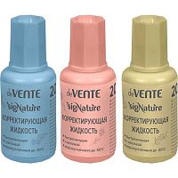 Коррект. жидкость 20мл deVENTE "sigNATURE" 4060501 ассорти,быстросохн.,с кисточкой