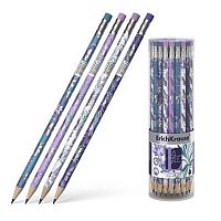 Карандаш ч/гр. с ласт. EK "Lavender" 56956 НВ трехгр.