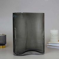 Ваза "Глория" 390-895 зелёный,стекл.,16,5*22см