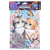 Мозаика кристальная МУЛЬТИ АРТ "Котики" CRYST-114743 (17*23см)
