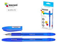 Ручка масл. шар. MAZARI "Торино" M-5701-70 синяя,игол.,0,7мм,цв.пласт.корп.