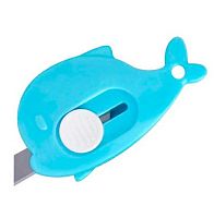 Нож канцелярский  6,5мм Darvish "Дельфин" DV-15129