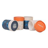 Коробка Микрос цилиндр. "Подарок с характером" завальц.край,с крышкой Ч58425 (H10*D10см)