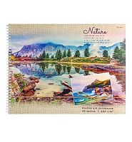 Альбом для рис.48л. А3 Проф-Пресс спираль "Пейзаж на открытке" 48-1221 микроперф.