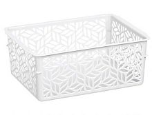 Корзинка д/хранения 317-7103 2213130 29/01 белая,19*14*7,5см 