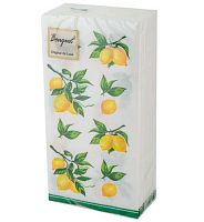 Салфетка бум. Bouquet Original de Luxe "Скатерть с лимонами" 25327 (20шт),2-х сл.,33*33см