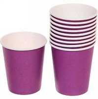 Стакан бум. "Фиолетовый" 200мл (10шт) 863-165