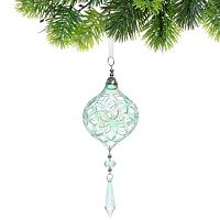 Подвесное украшение НГ "Сказочные узоры" 916-0885 8*20см зелёный