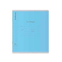 Тетрадь 12л. (кр.клетка) EK "Классика с линовкой голубая" 46472