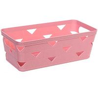 Корзинка д/хранения Селфи "Энигарт" 836-692 пудровая роза,25.3*12.3*9см