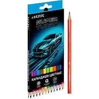 Карандаши 12цв. deVENTE "Super Turbo" 5022624 шестигр.,2М,гриф.2,8мм,к/к