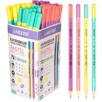 Карандаш ч/гр. deVENTE "Pastel" 5032902 НВ,диам.грифеля 2 мм,трехгр.,заточ.,пастел.корп.,асс.