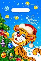 Пакет подар. НГ проруб. 20*30 "Тигрёнок" 30мкм