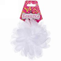Бант д/волос "Кокетка - Magic Girls Teana" 674-085 d-10см,белый 