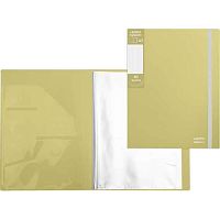 Папка с вкладышами/ 40 deVENTE А3 "sigNATURE" 3101523 оливковая,"ткань",650мкм,вкл.30мкм