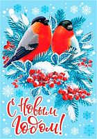 0.2-78-5616 Открытка С НГ (20шт) (блёстки) (МО)