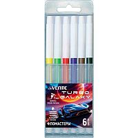 Фломастеры  6цв. deVENTE "Turbo Galaxy" 5080623 невент.колп.,пластик.блист.
