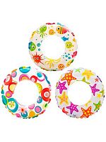 Круг д/плавания  61см Рыжий кот INTEX "Яркие рыбки" 59241NP асс.