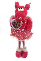 Игрушка м. "Дракончик влюбленный" с сердцем  38см Е92075