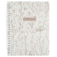 Тетрадь 80л. (клетка) ФЕНИКС пластик.обл. спираль "Цветочный паттерн" 73368