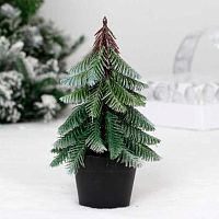 Ёлка в горшке "Морозное утро" 12*12*22см 848-446