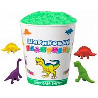 Пластилин шар.70гр. ПРЕСТИЖ ВЛ08 стаканчик с динозавром