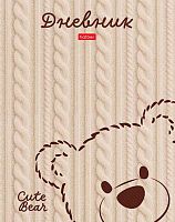 Дневник 1-11кл. ХАТ тв.обл. "Вязаный мишка" 36107 лам.софт-тач,тисн.