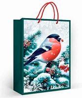 Пакет подар. (ML) "Снегири" 7.0000835 мат.лам.,31*22см
