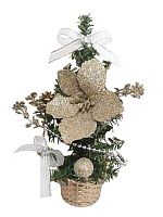 Новогоднее украшение ФЕНИКС "Елка Шампань" 86934 ПВХ,10*10*20,3см