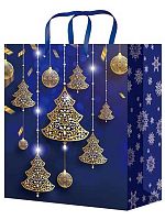 Пакет подарочный Миленд "Роскошный синий" ПКП-6400 22*31*10см,глянц.лам.