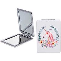 Зеркало косметическое двойное "Фрателли. Единорожек" 421-279  6*8,5см